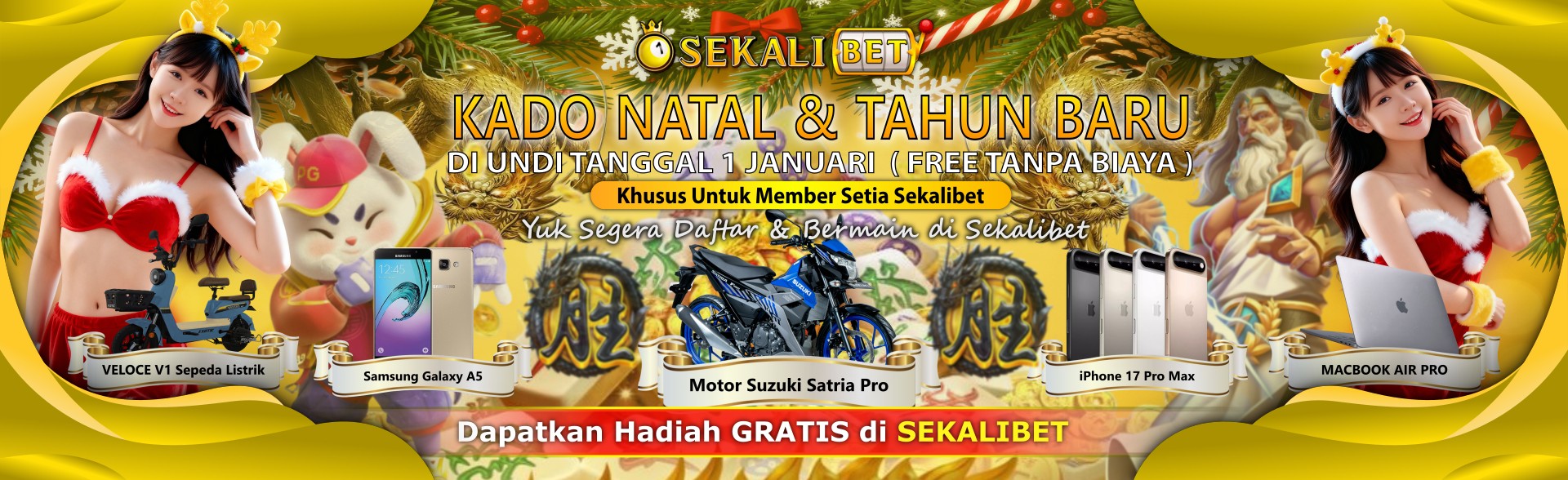 Kado Natal & Tahun Baru Sekalibet